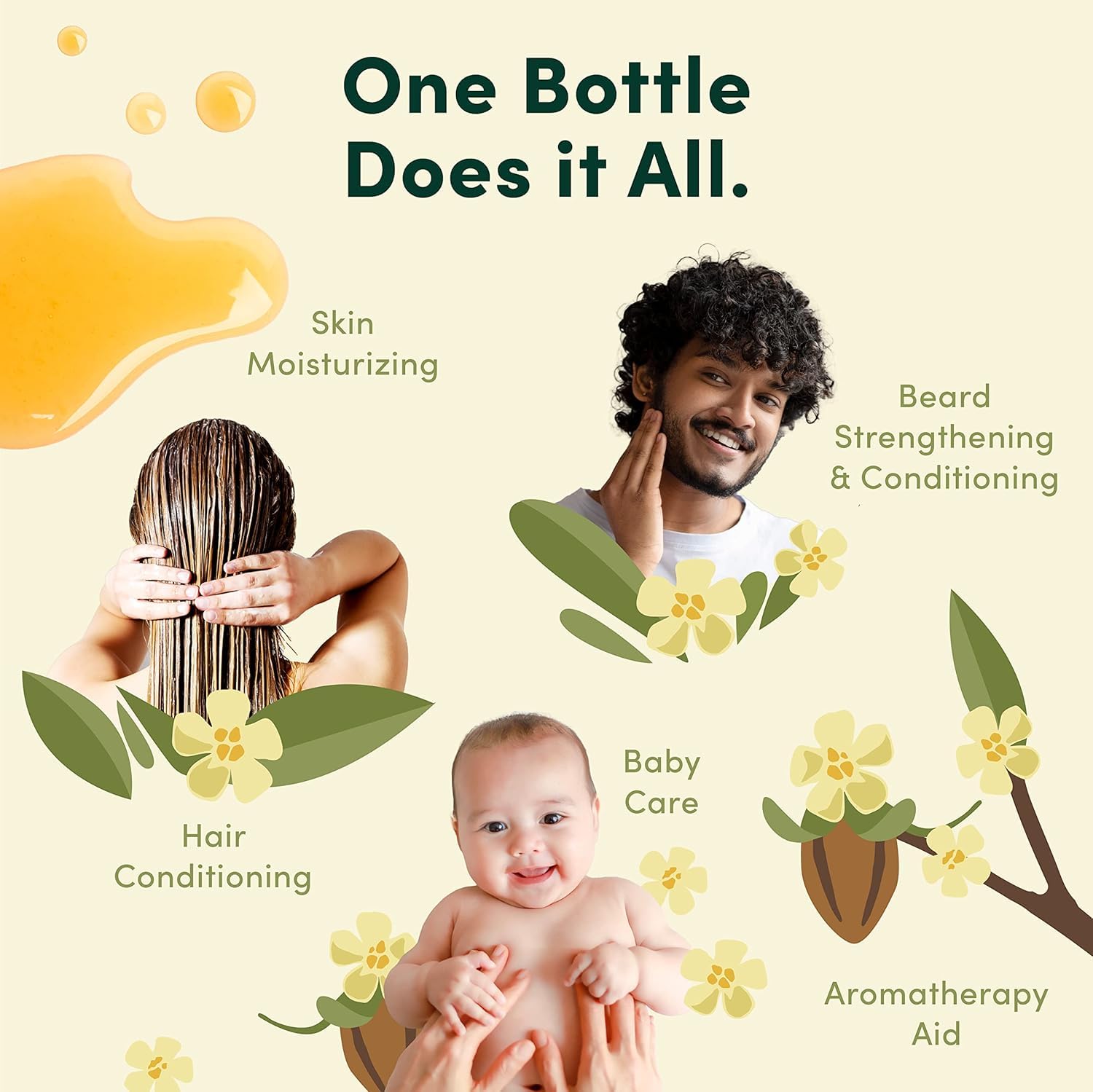HobaCare Jojoba Baby Oil for infant skin hydration and dry patch care