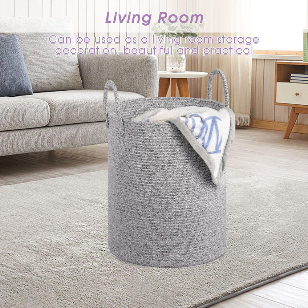 HOBASKET kids' room organizer basket complements calm decor