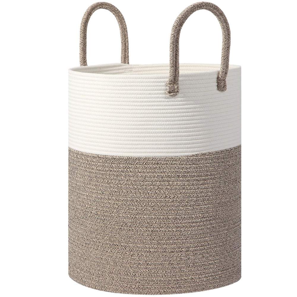 HOBASKET large woven laundry basket with 60L capacity for bulky loads