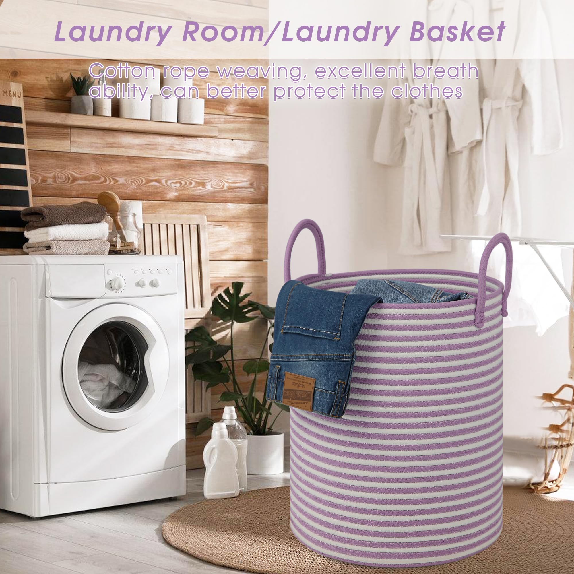 HOBASKET living room decor basket blends with space and tidiness
