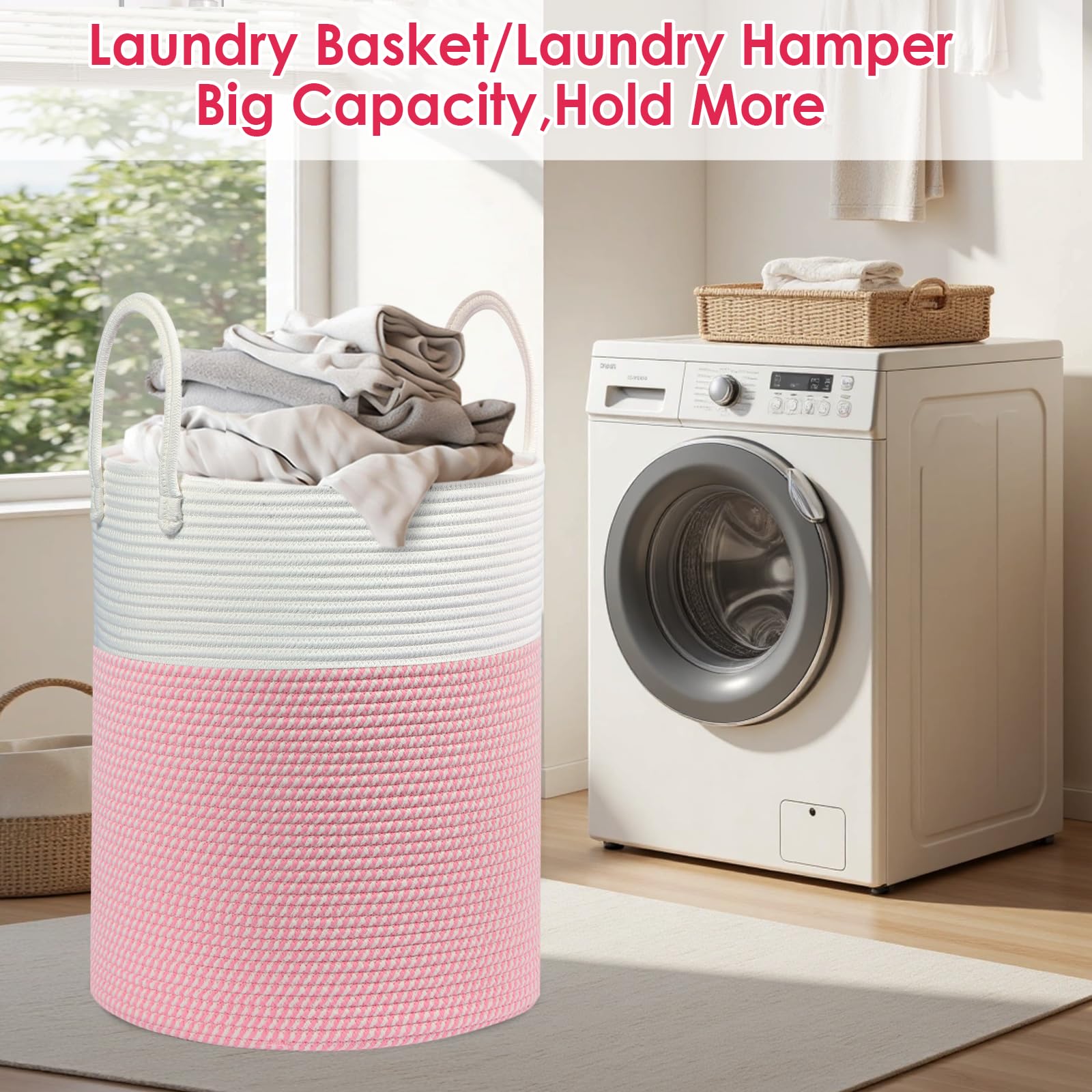 HOBASKET living room organizer basket blends function with home decor