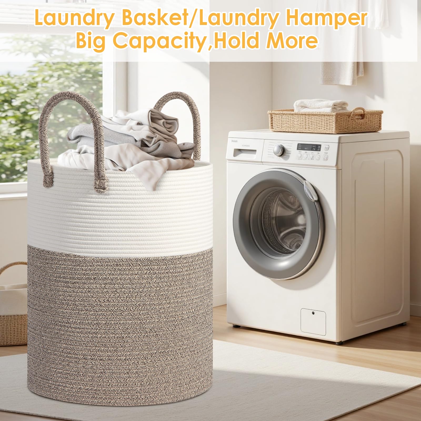 HOBASKET nursery basket with handles for easy transport