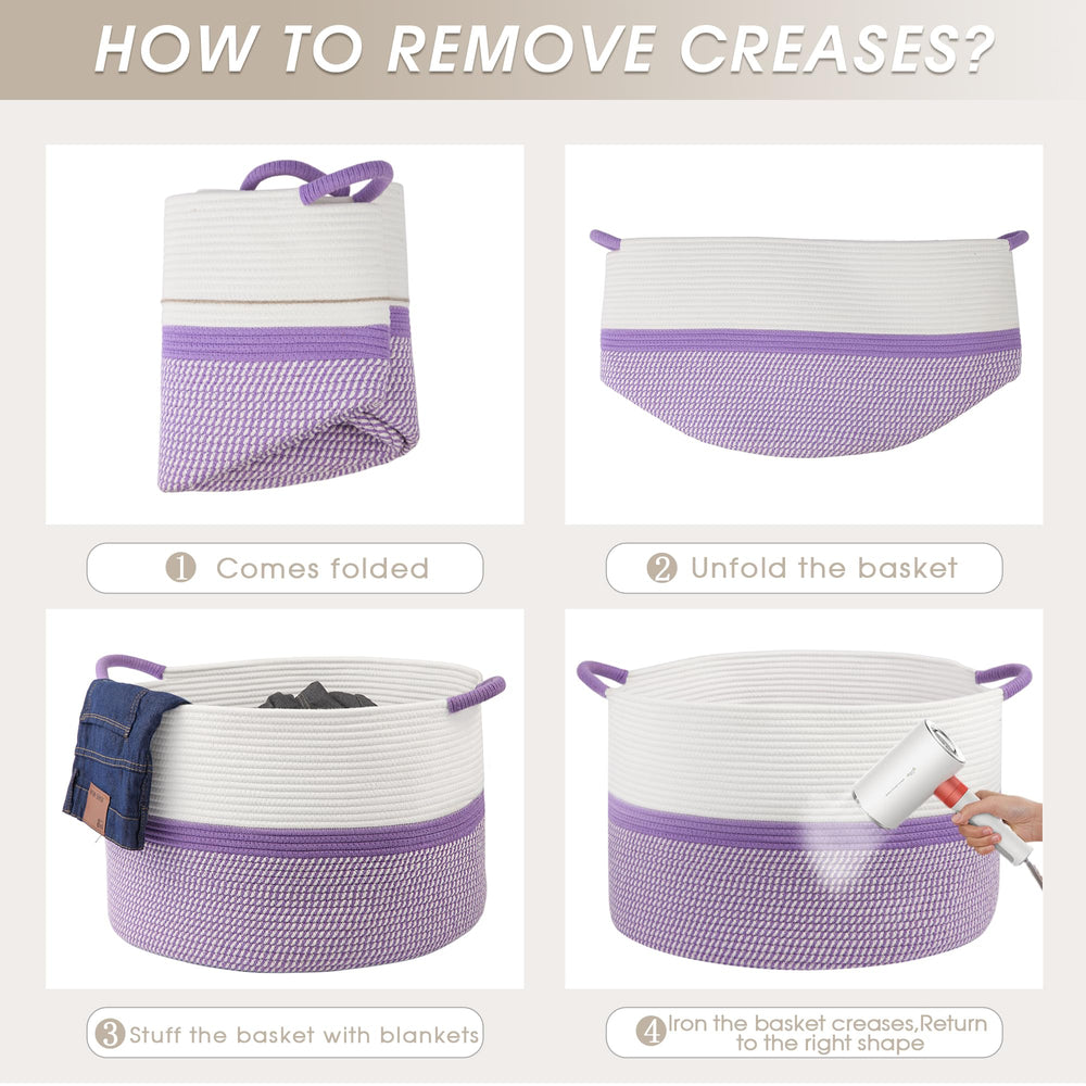 HOBASKET room decor basket adds style while organizing essentials