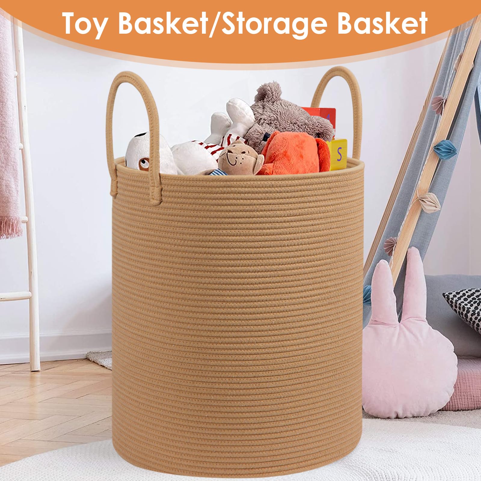 HOBASKET toy bin helps keep playtime organized