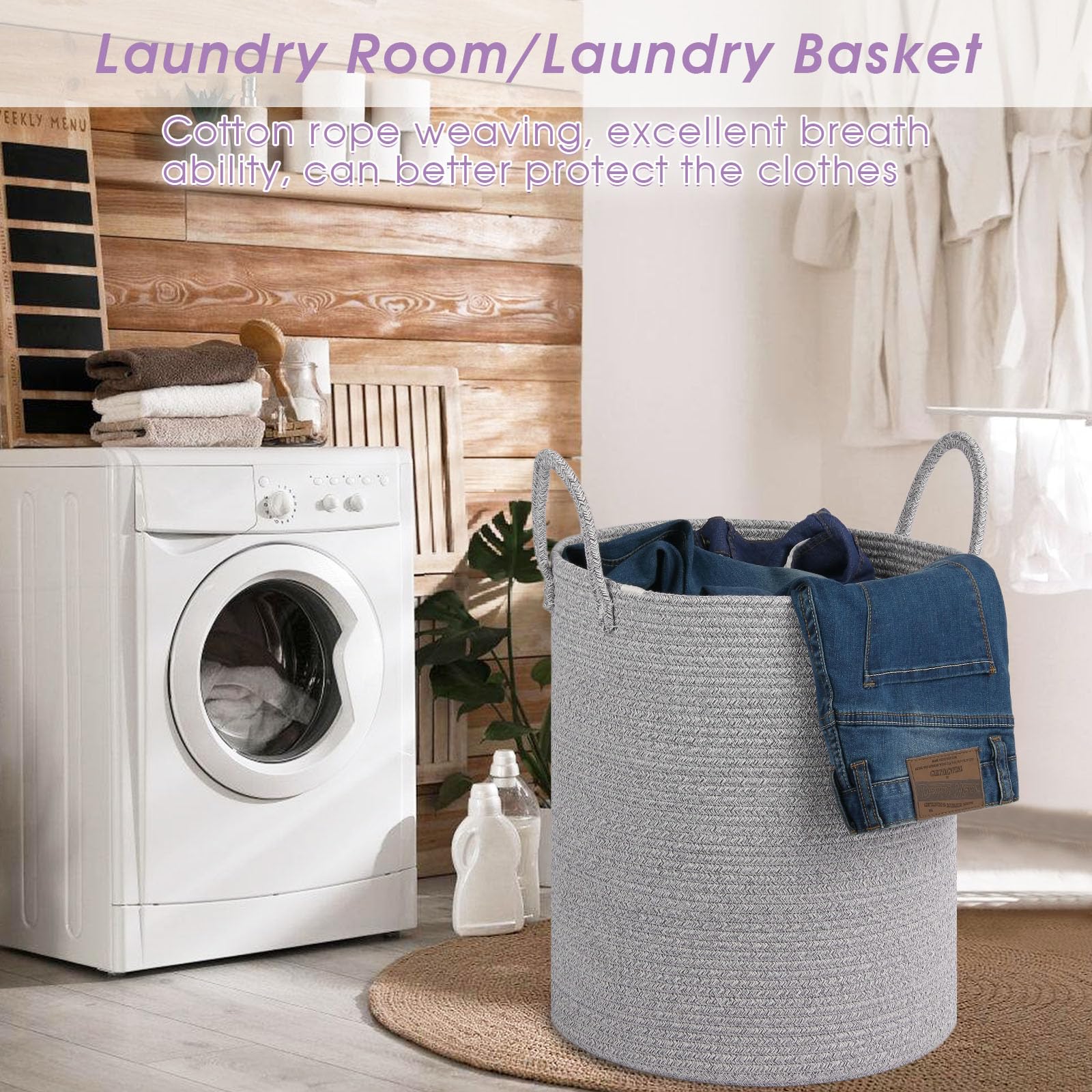 HOBASKET toy storage basket suitable for kids' rooms