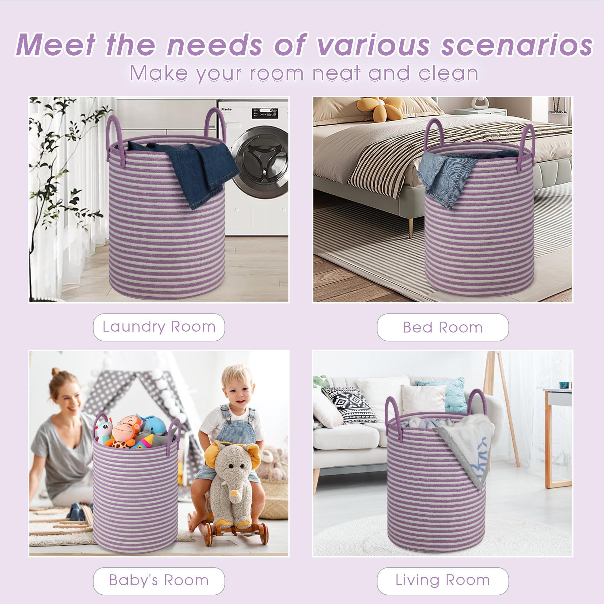 HOBASKET toy storage basket keeps kids' toys organized