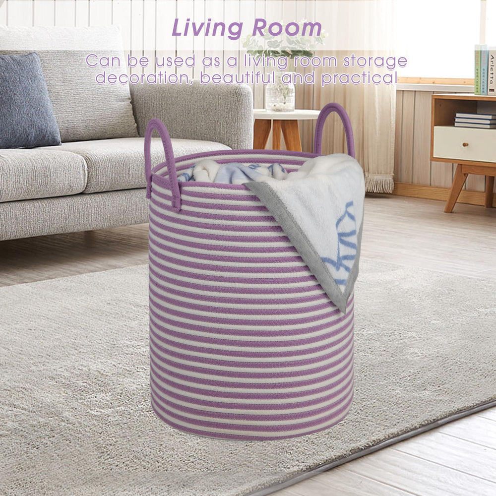 HOBASKET woven design soft color basket adds warmth to decor