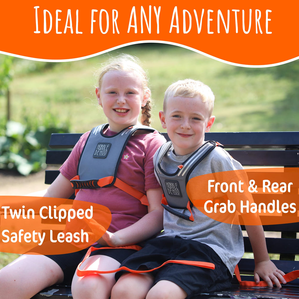 Hobble De Hoo Active XL harness in park demonstrates secure safety