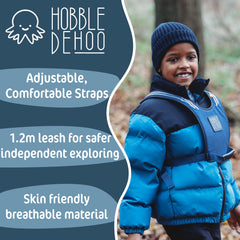Hobble De Hoo Active XL Harness extended shoulder straps for a secure fit.