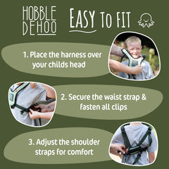 Hobble De Hoo padded shoulder straps reduce pressure during outings