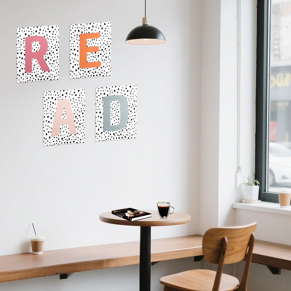 Hobrad Read Sign is removable without residue for flexible decorating.