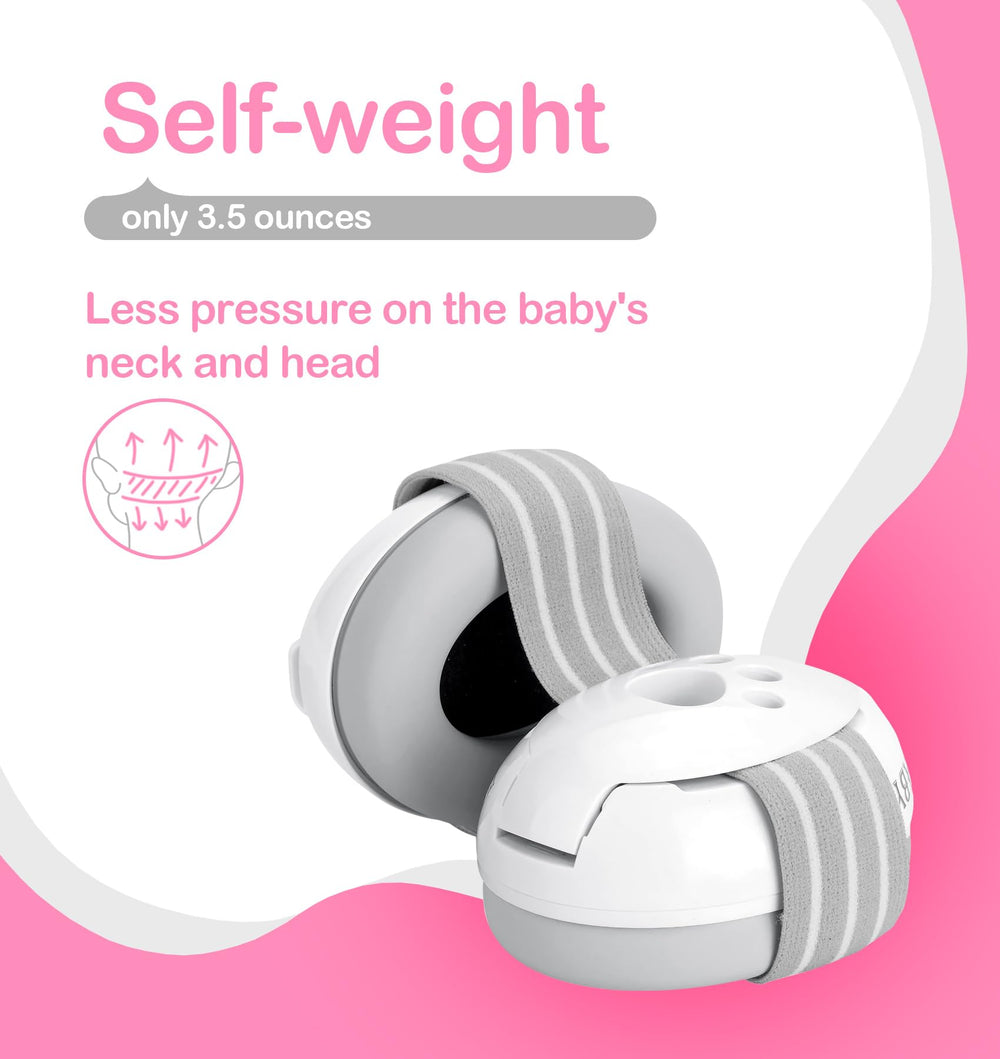 Hocazor HZ001 lightweight earmuffs weighing 3.5 oz for comfortable wear.