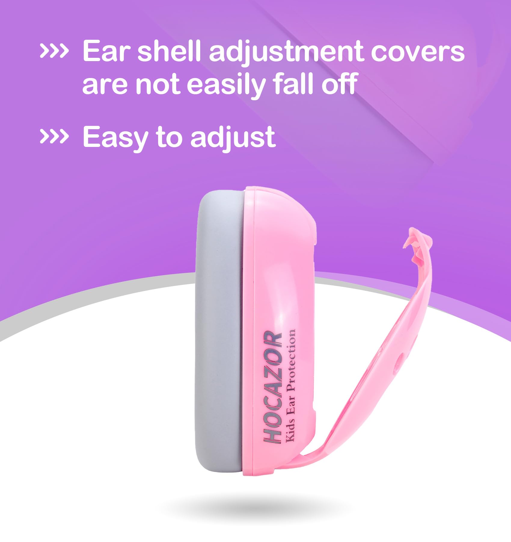 Hocazor HZ001 silicone anti-slip layer keeps earmuffs secure.