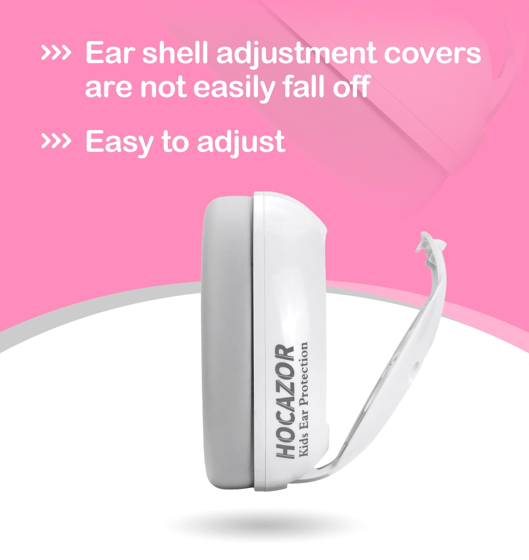 Hocazor HZ001 skin-friendly ear pads provide soft, comfortable protection.