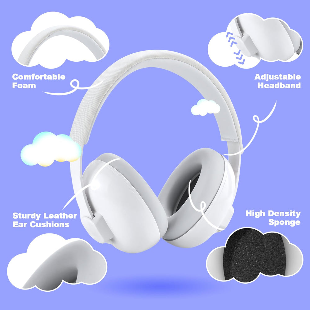 Hocazor HZ002 adjustable headband closeup shows secure, comfortable fit for babies