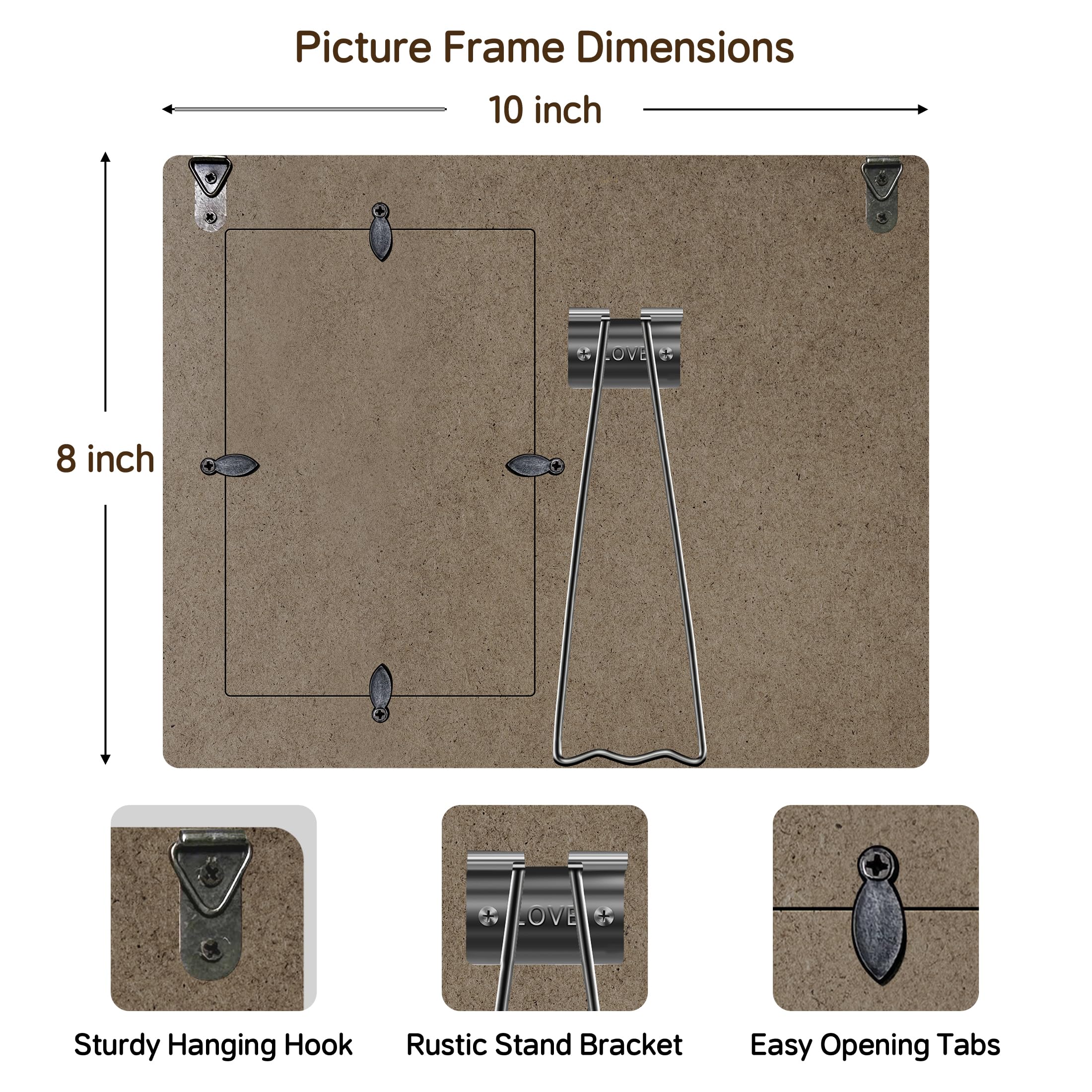 HODODAN Gigi frame holds standard 4x6 photos securely