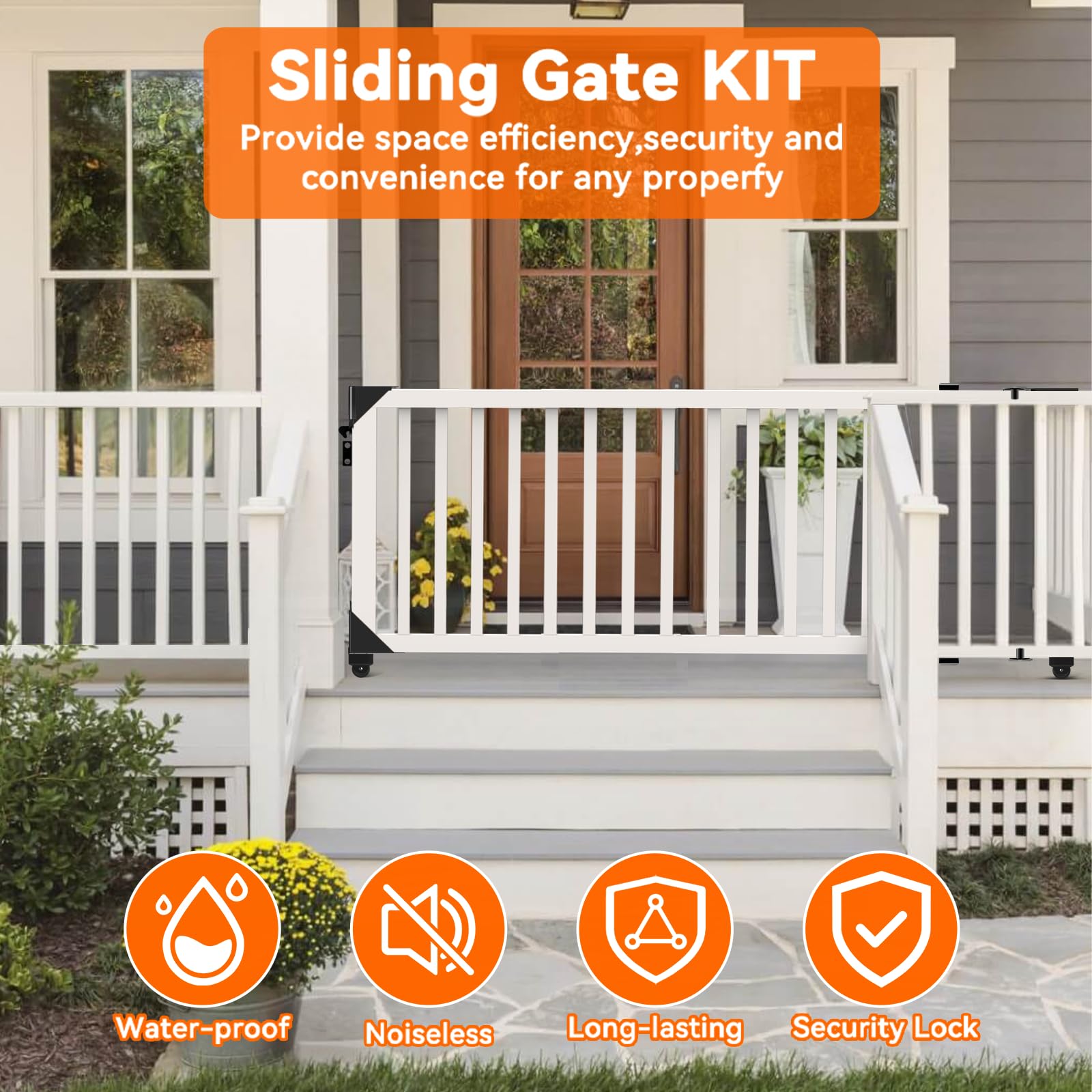 Hoeine DIY installation guide helps you set up a sliding gate kit quickly.
