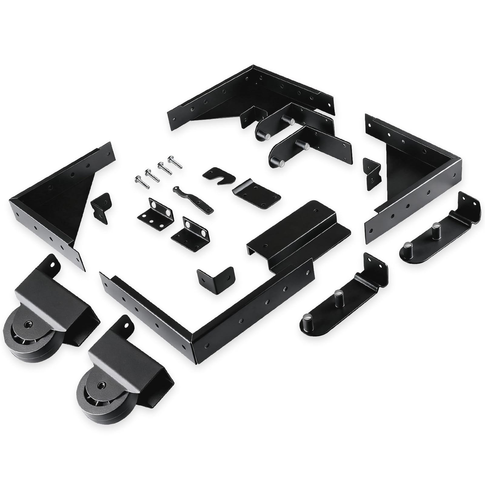 Hoeine Sliding Gate Kit track enables smooth, quiet operation for wooden fence gates.