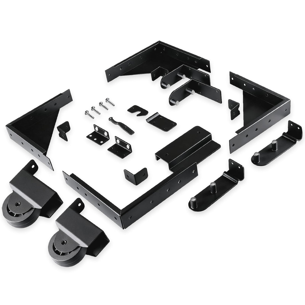 Hoeine Sliding Gate Kit track enables smooth, quiet operation for wooden fence gates.