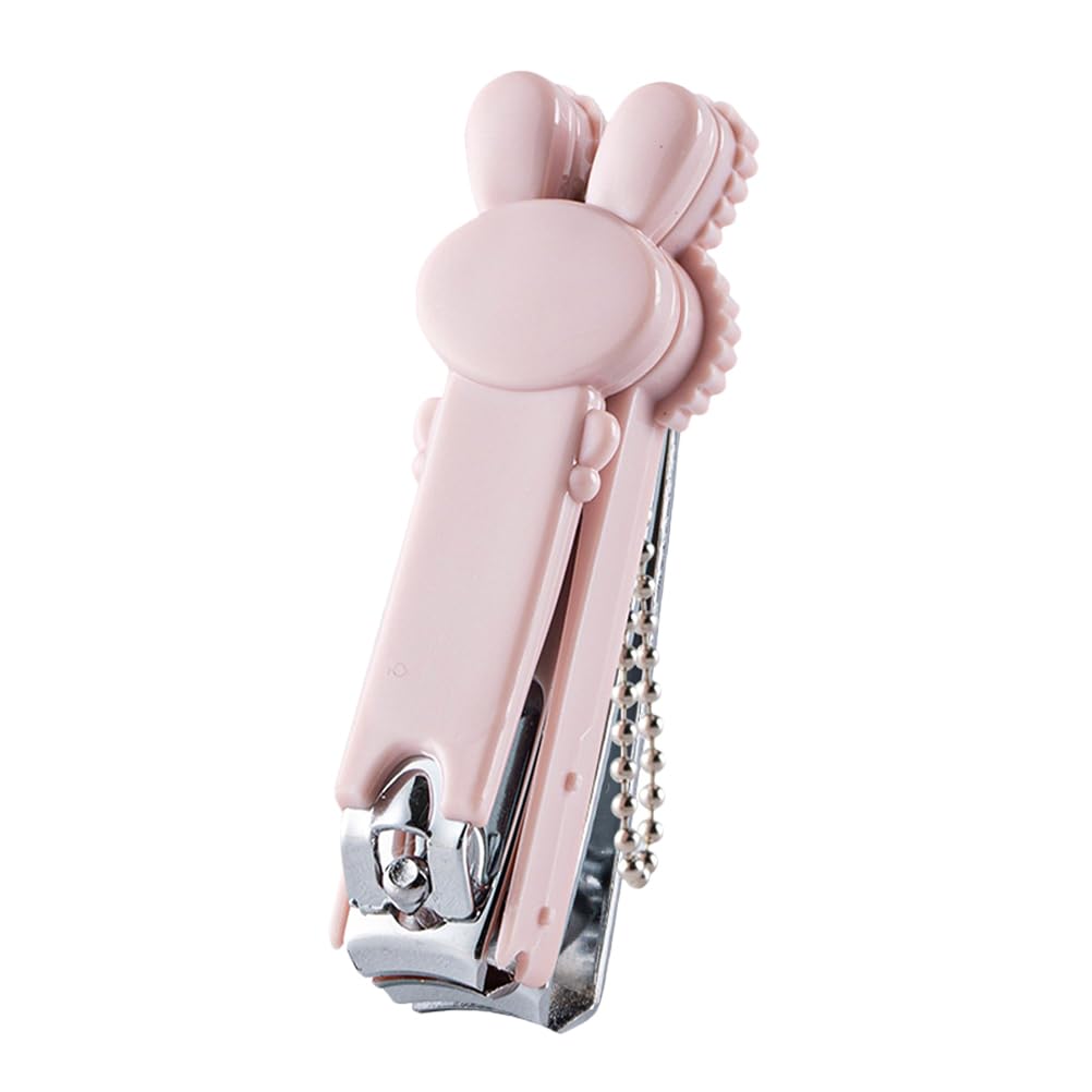 Hoement nail scissors with kid-friendly cartoon pattern for precise trims on small nails.