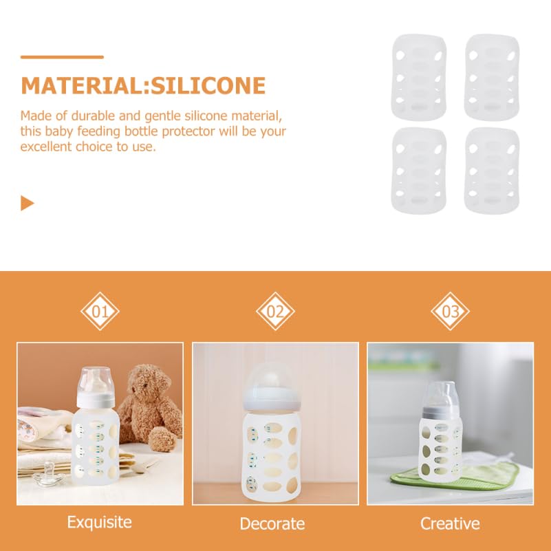 Hohopeti protector sleeves with hollow design keep bottle scale visible