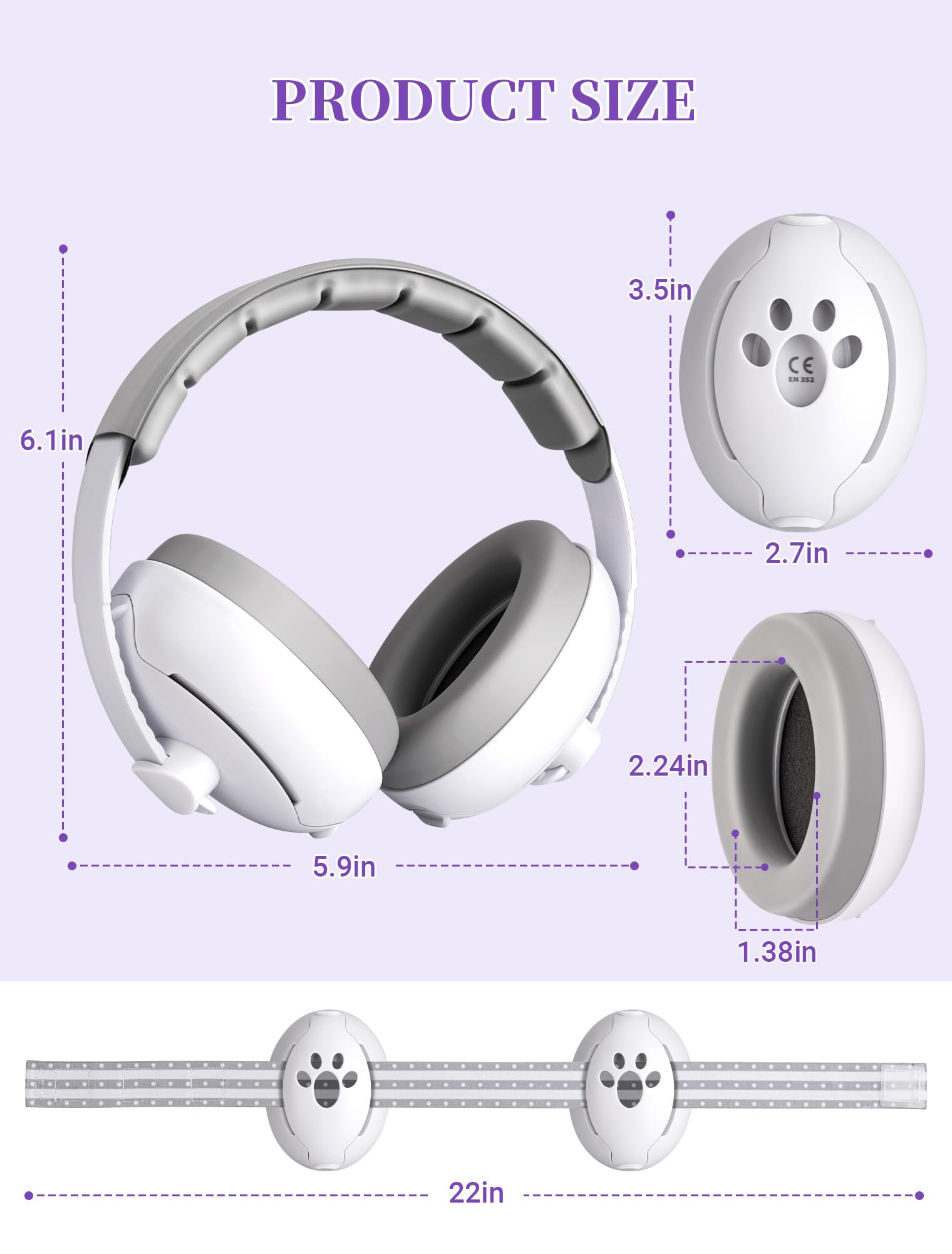 HOIGRBOM adjustable headband grows with your baby.