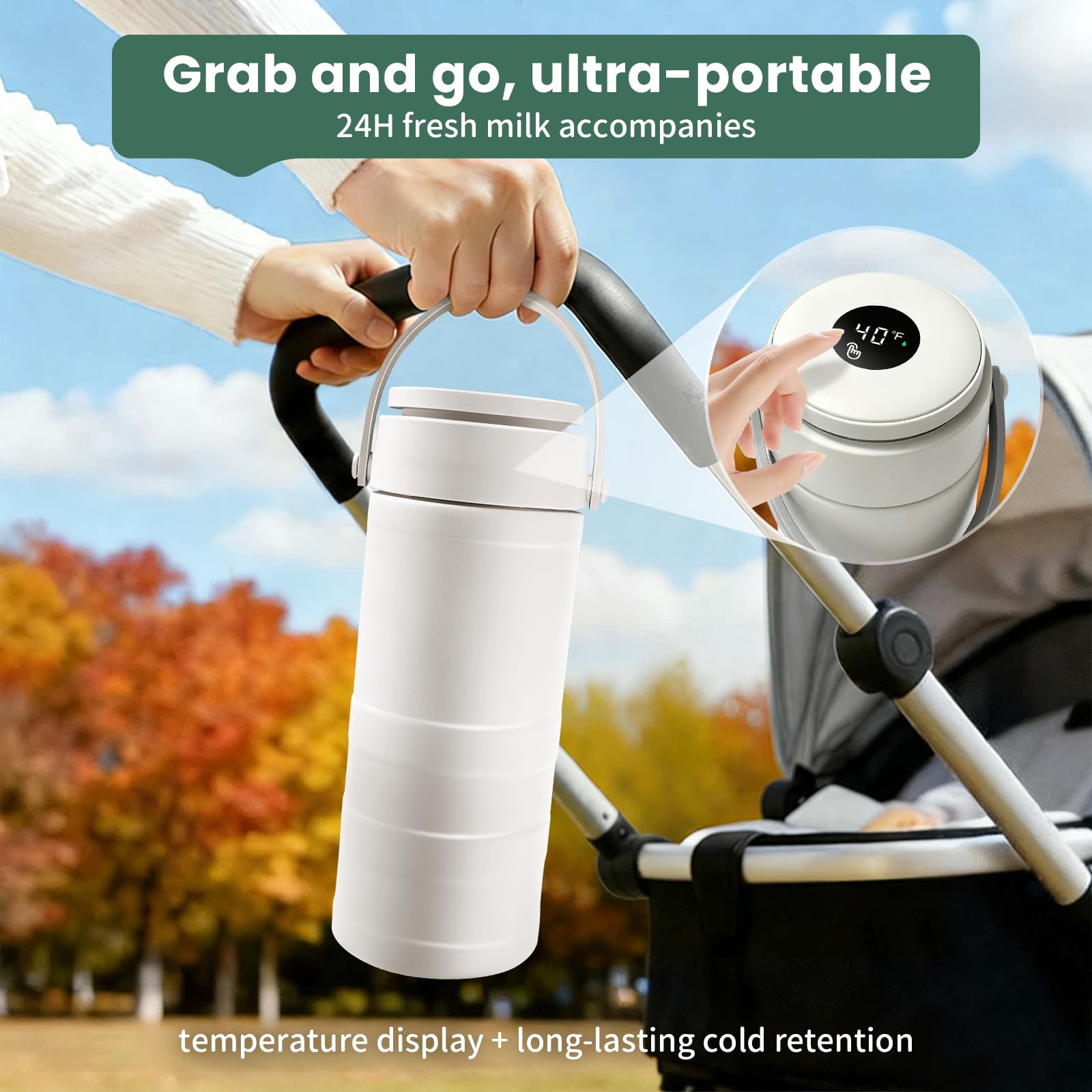 HOKORIIKU fits in diaper bags for easy travel