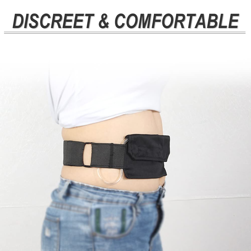 Hola Health G-tube pocket holder demonstrating stable, comfortable tubing