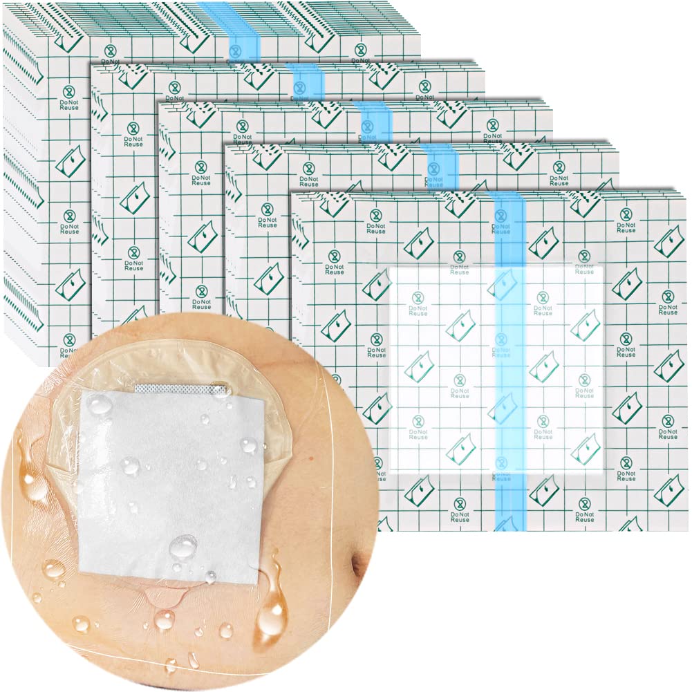Hola Health ostomy shower cover 8x8 protects the stoma during showers.