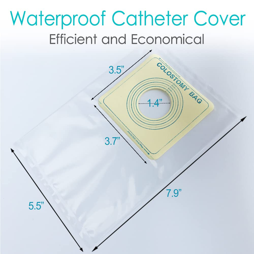 Hola Health PICC line water barrier for splash protection.