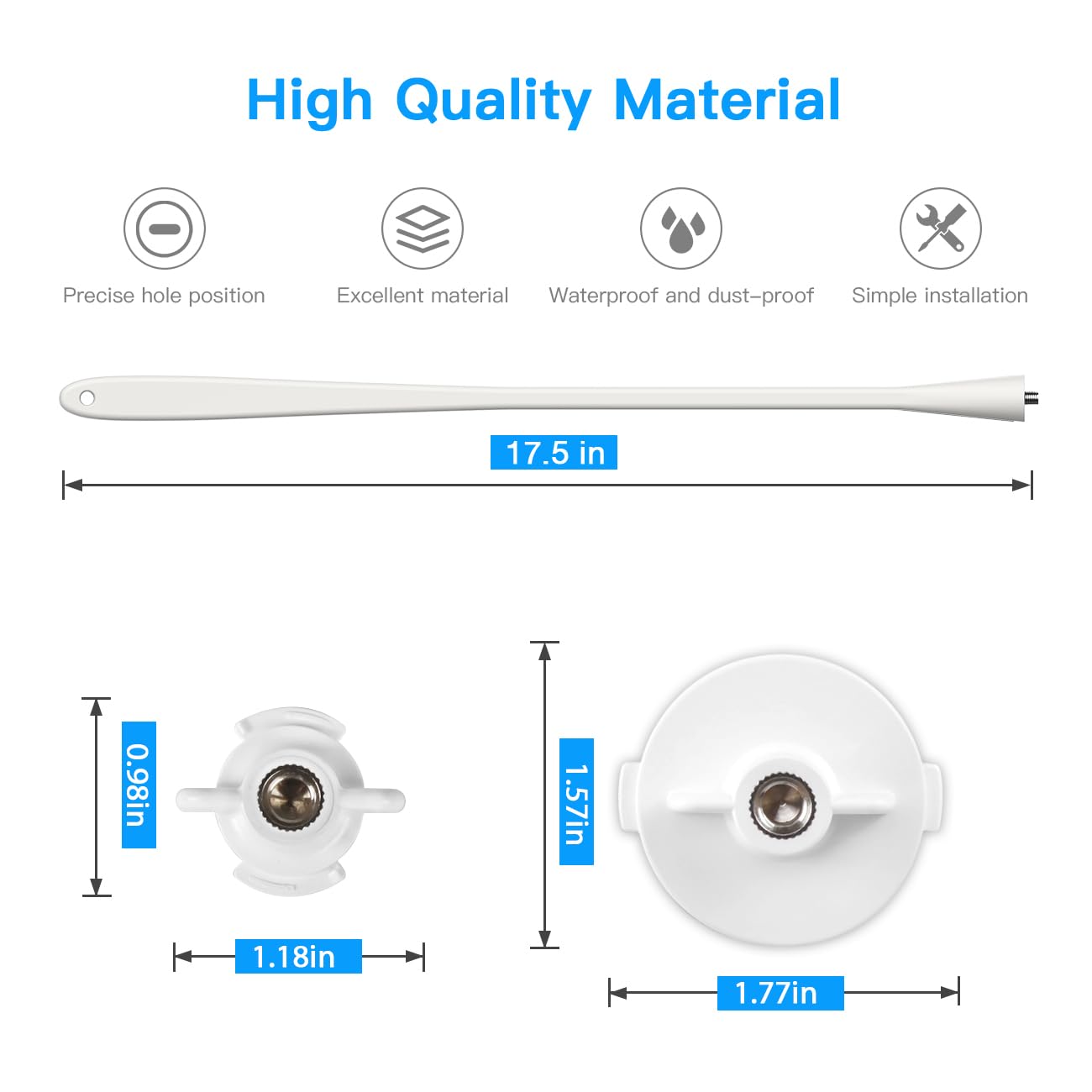 Holaca mount is easy to install, allowing quick setup for immediate use.