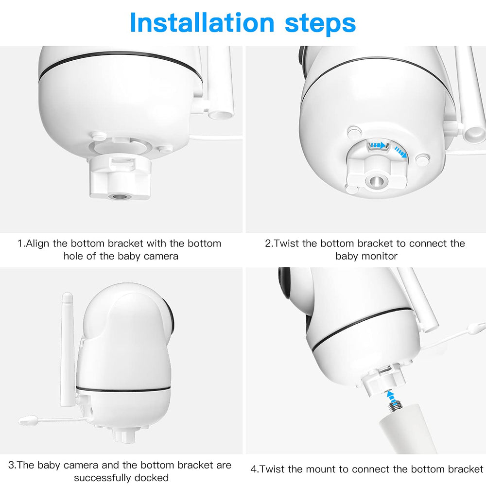 Holaca twist stand mounted on a shelf provides convenient, stable camera positioning.