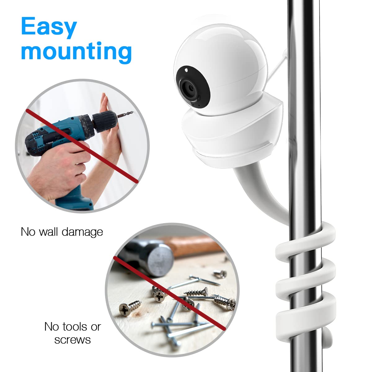 HOLACA Babysense silicone surface protects monitor from scratches.