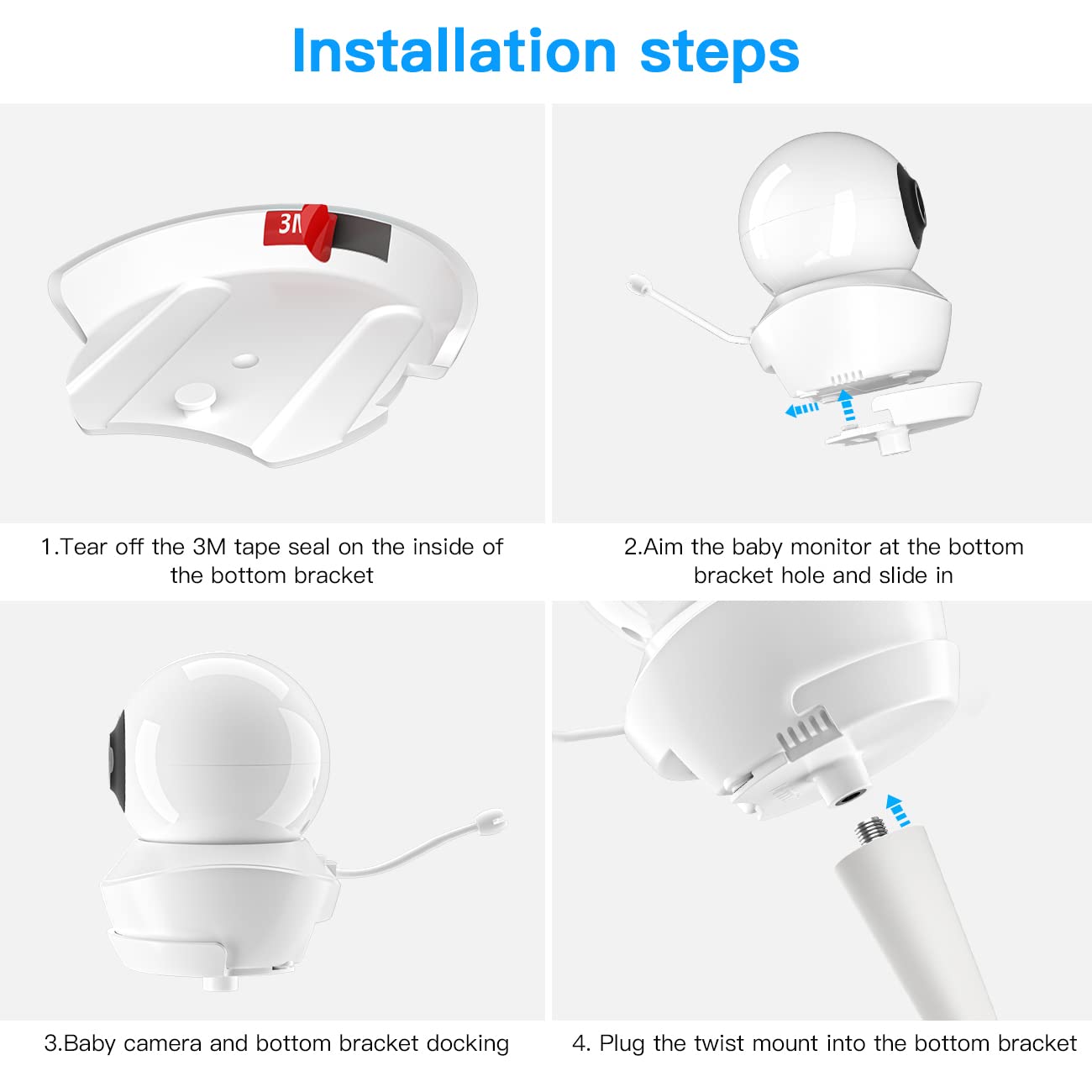 HOLACA Babysense twist-lock for easy one-handed repositioning.