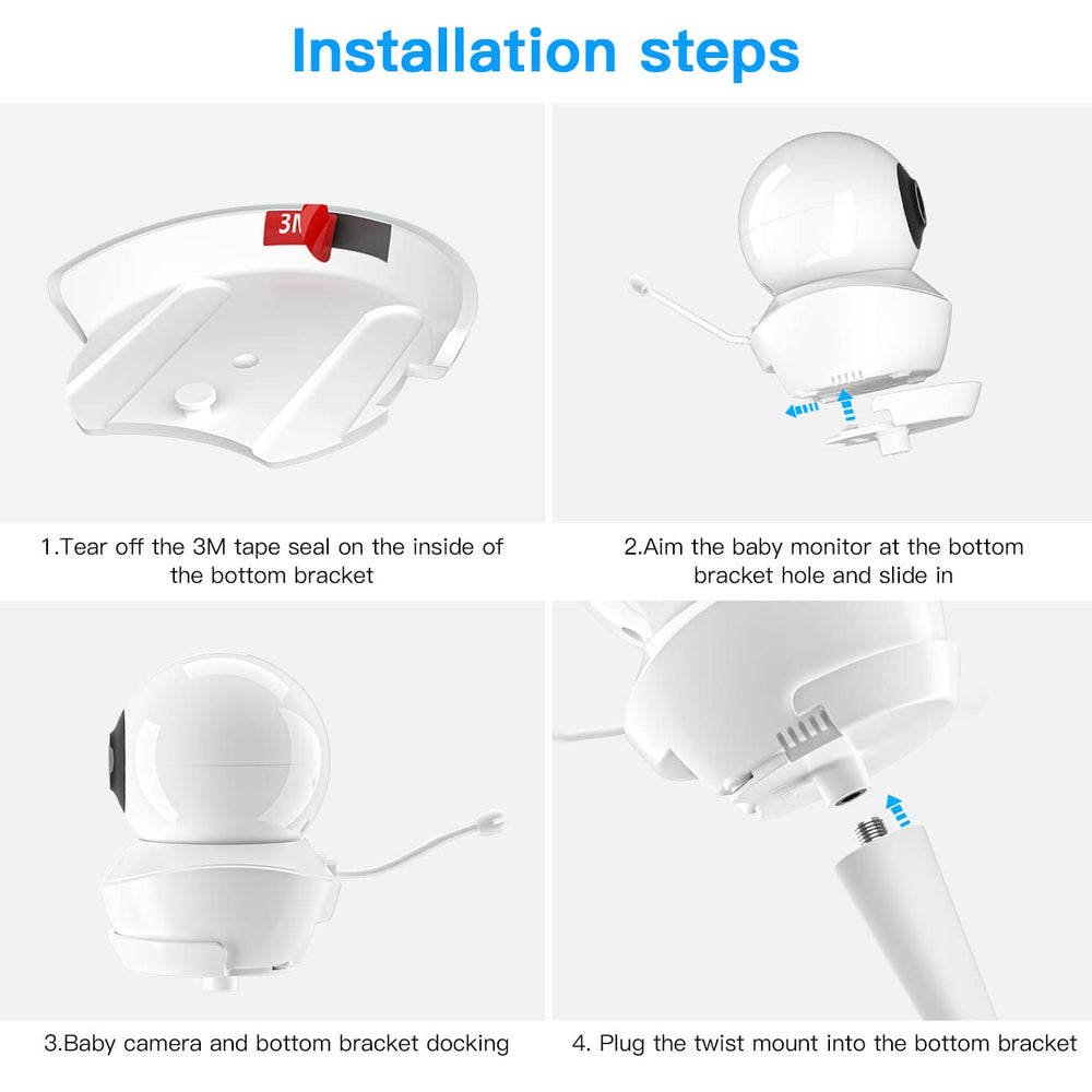 HOLACA Babysense twist-lock for easy one-handed repositioning.
