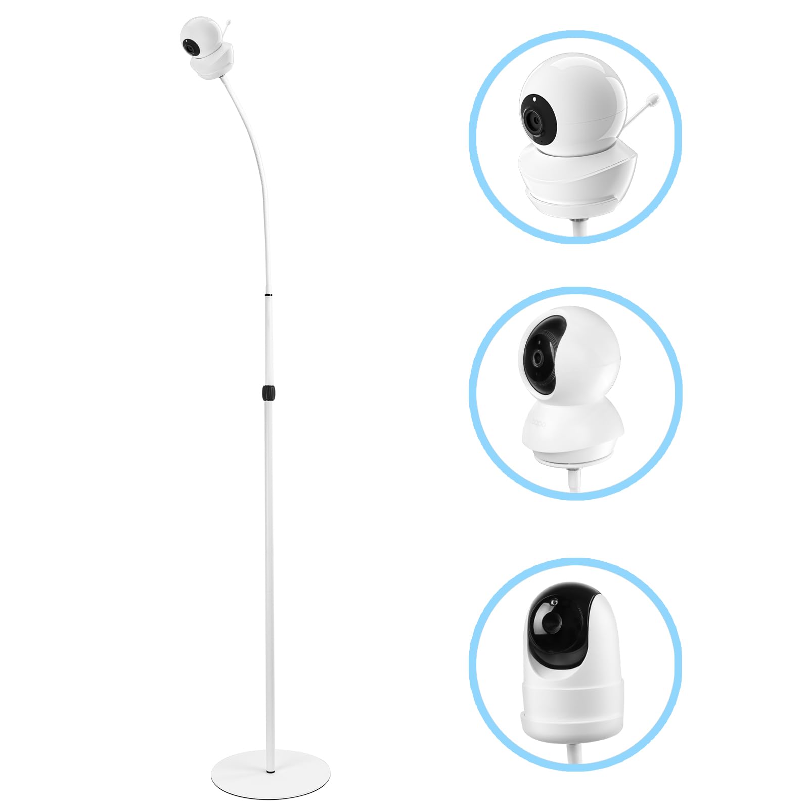 HOLACA floor stand with 36-inch height, sturdy base for stable baby monitor placement