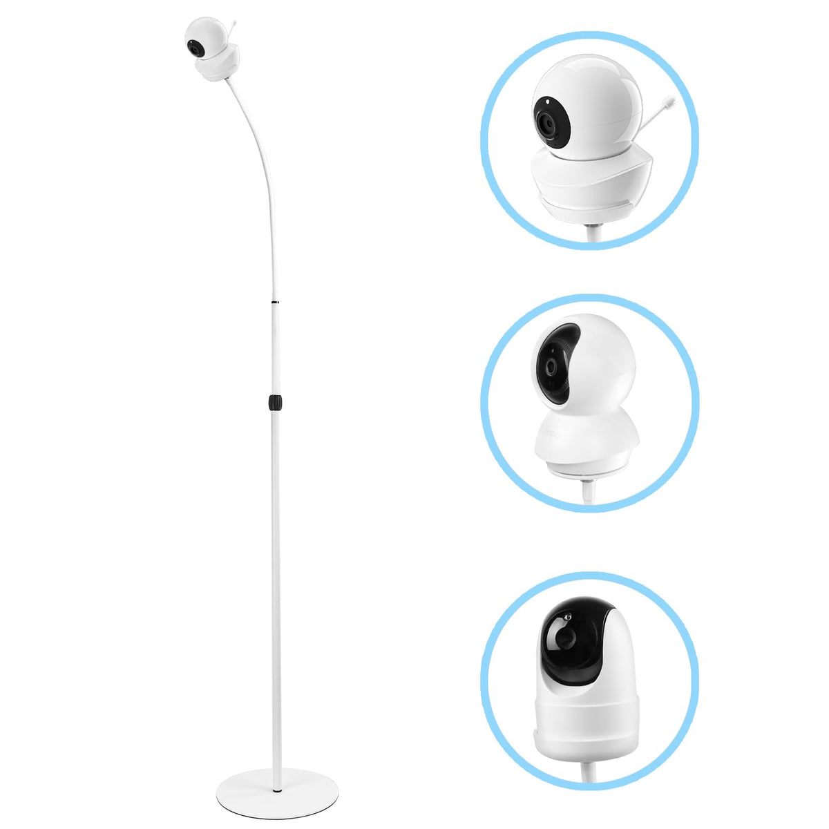 HOLACA floor stand with 36-inch height, sturdy base for stable baby monitor placement