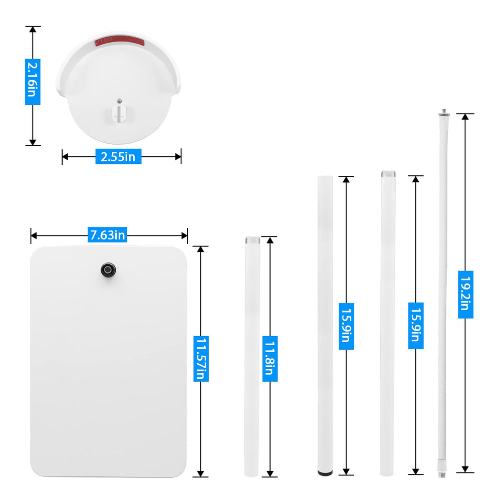 HOLACA includes 11 adapters for compatibility with many monitors.