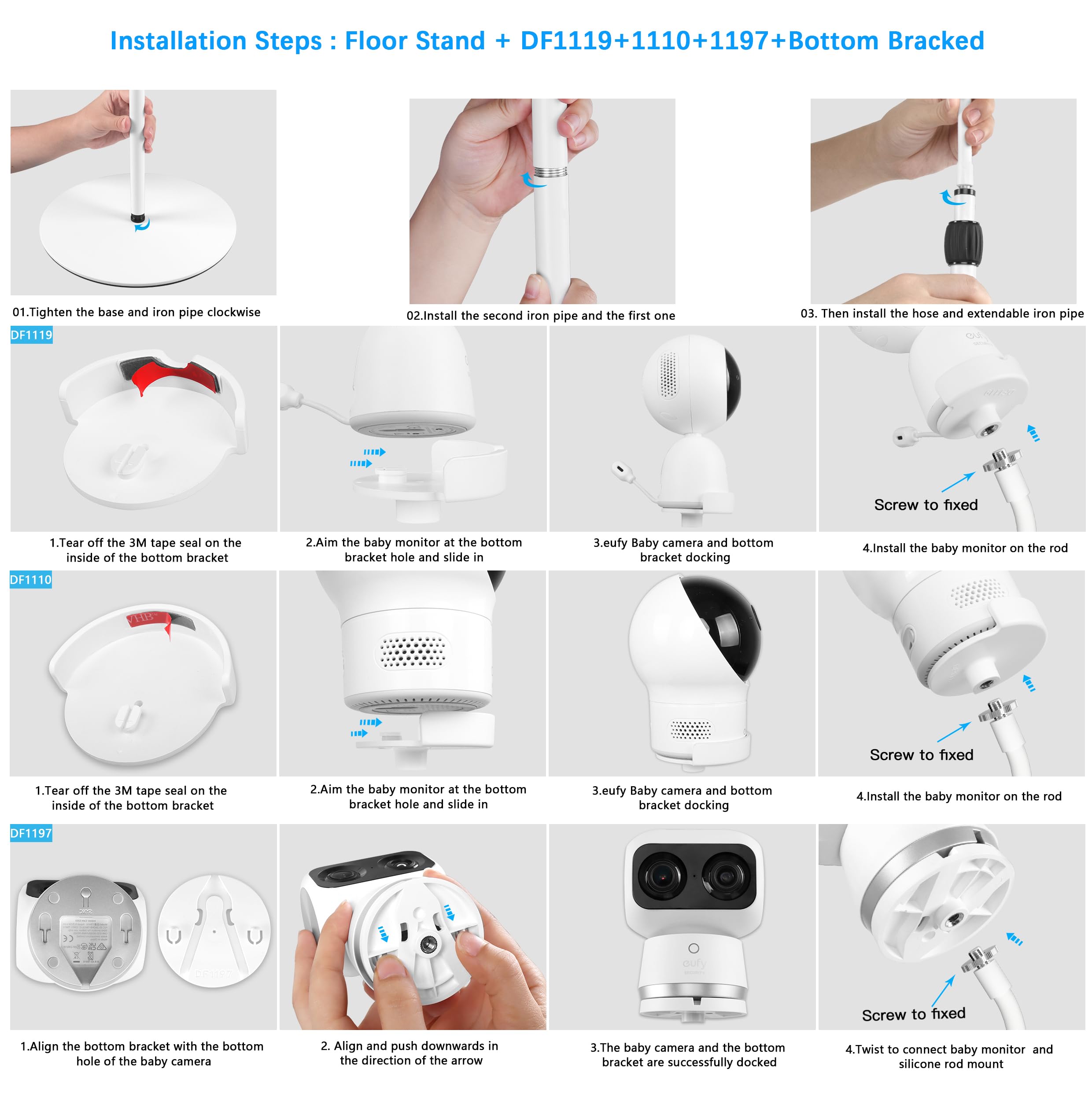 HOLACA easy installation with no tools required for quick setup