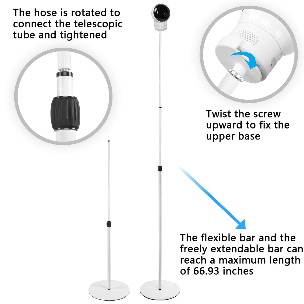 HOLACA stainless steel floor stand offers durable daily monitoring support