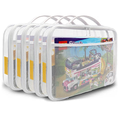 Holay four-pack PVC blocks set with transparent design for quick content checks