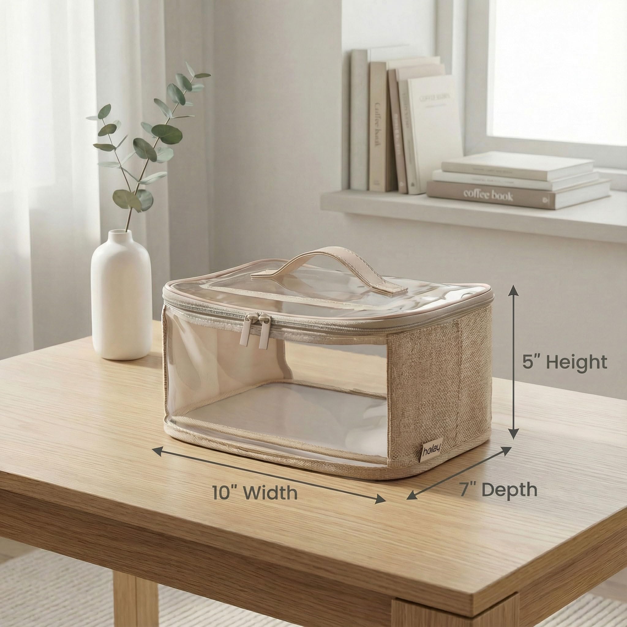 Holay pack of four clear toy storage bags for the playroom
