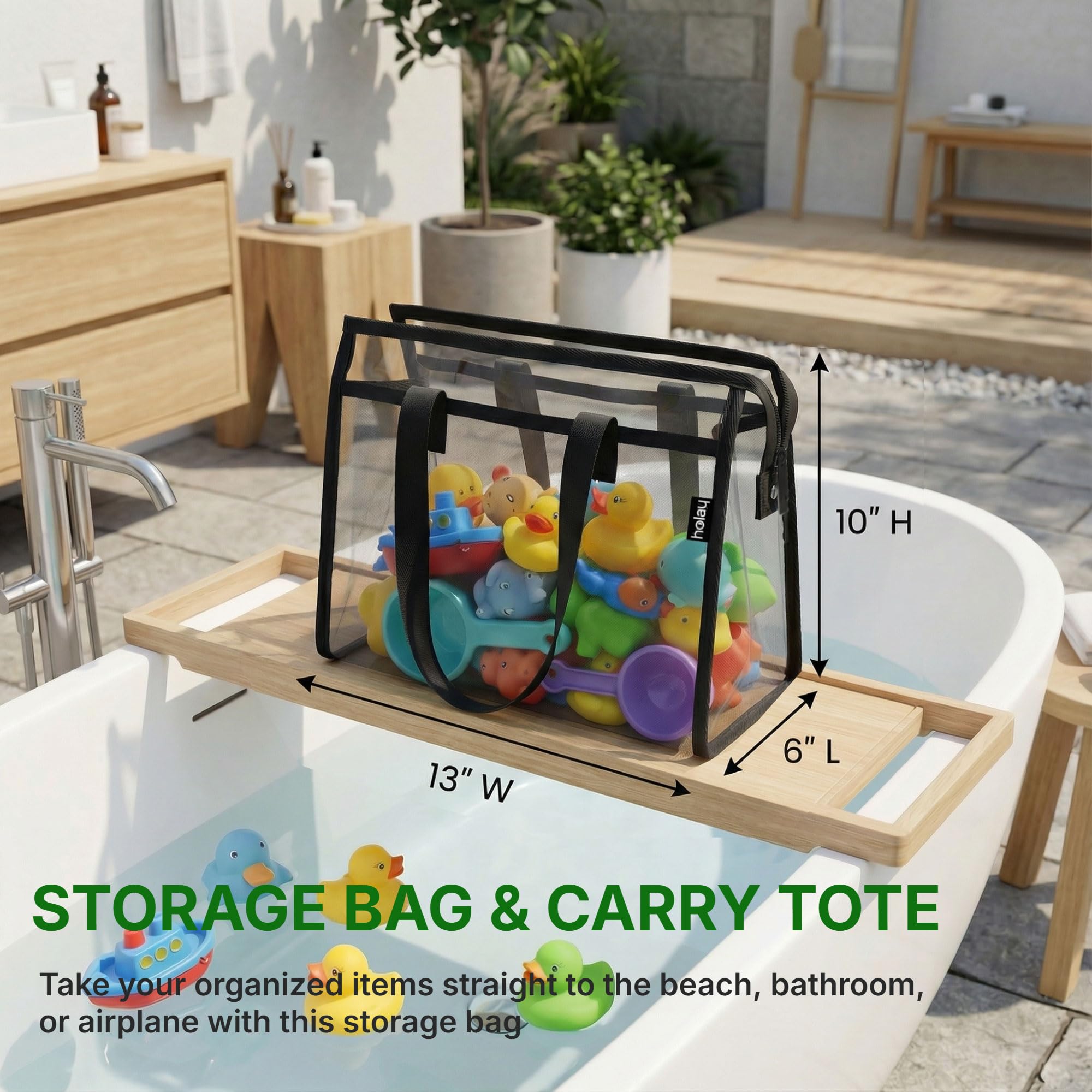 Holay quick-dry mesh material dries toys after bath