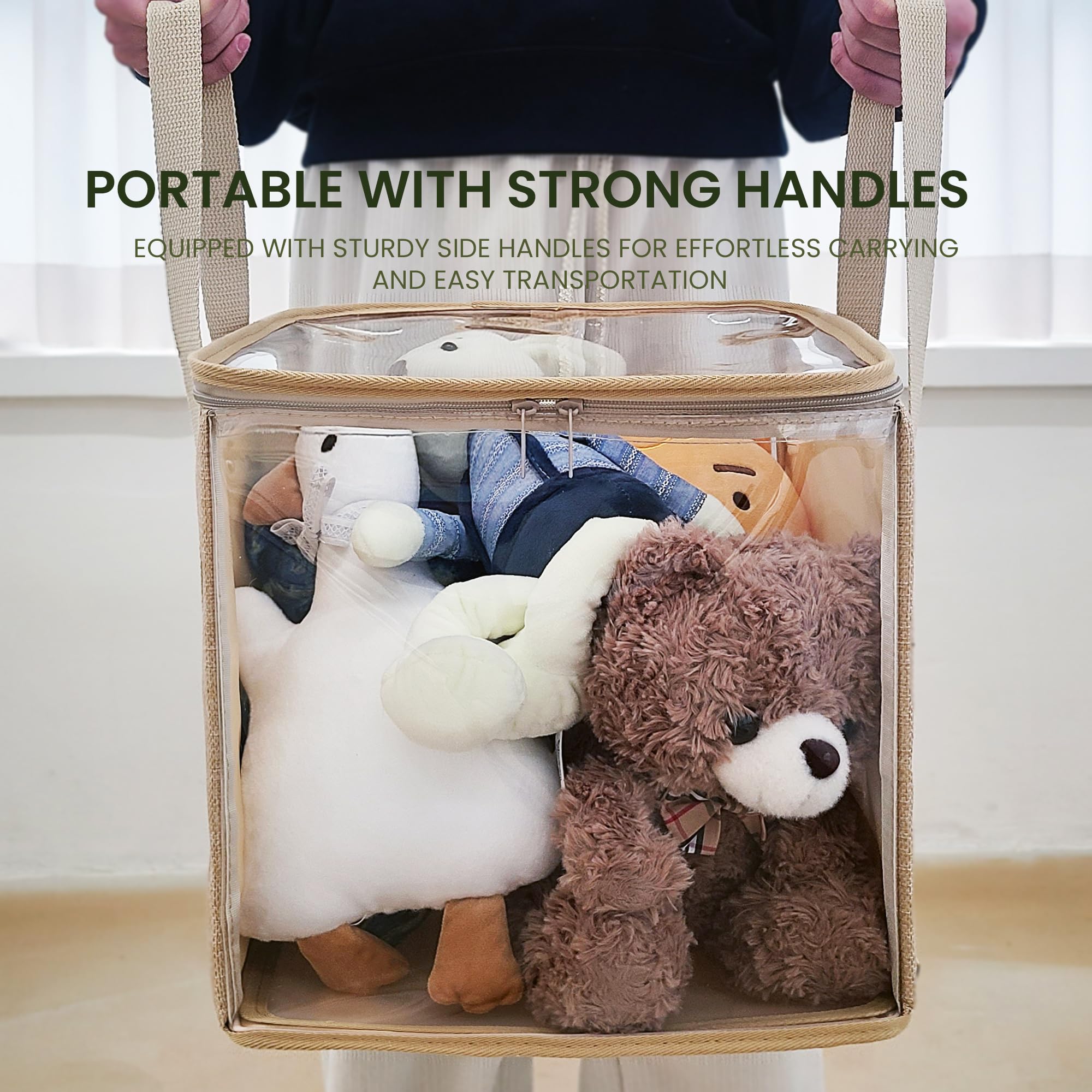 Holay bottom reinforced with cardboard supports to prevent sagging under heavier items.