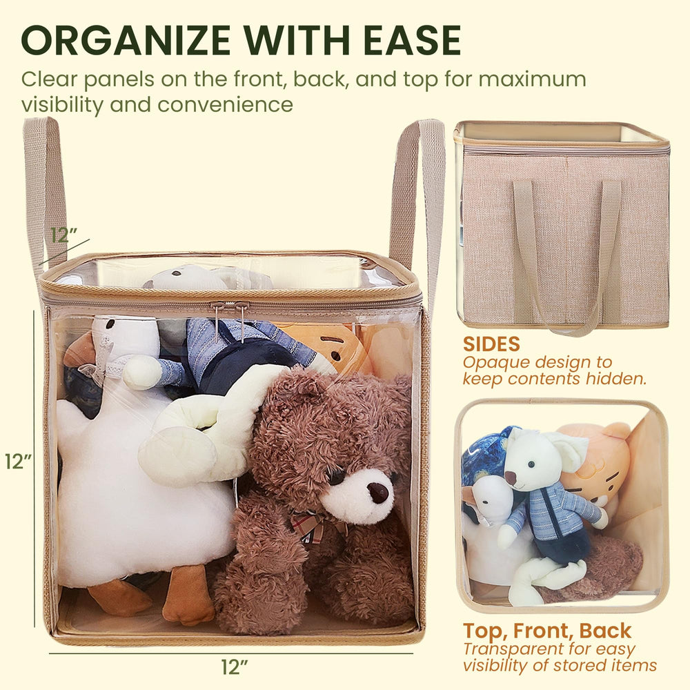 Holay see-through sides help kids locate toys without rummaging.