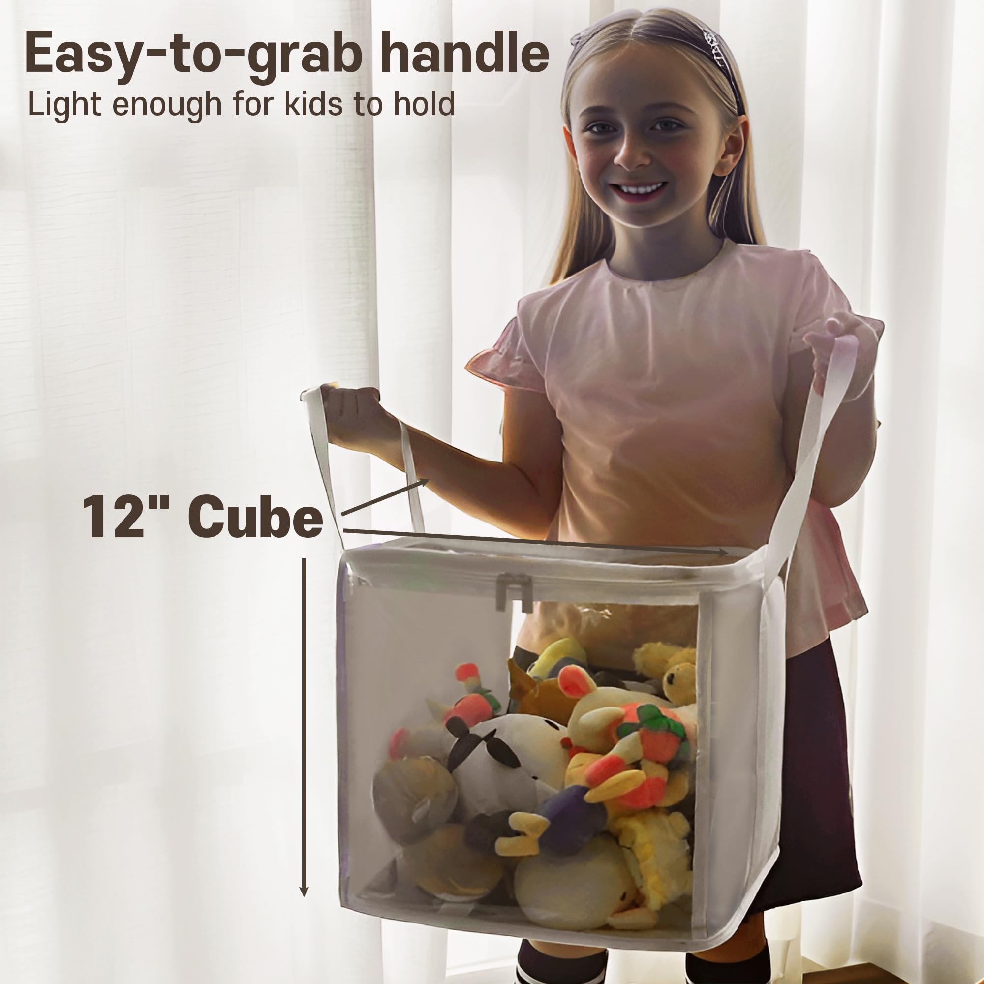 Holay see-through top and sides help identify items quickly