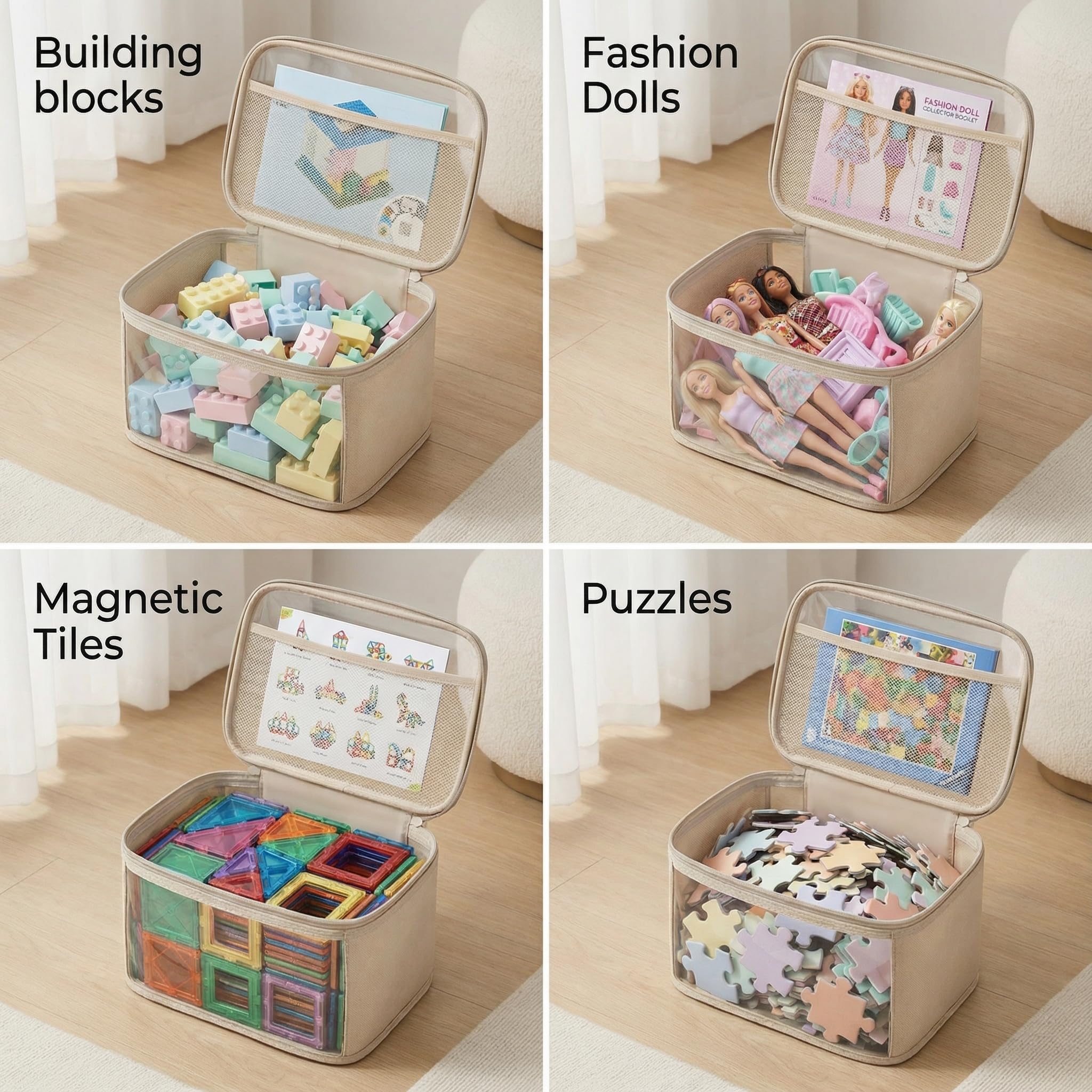 Holay transparent front view organizer ideal for board games