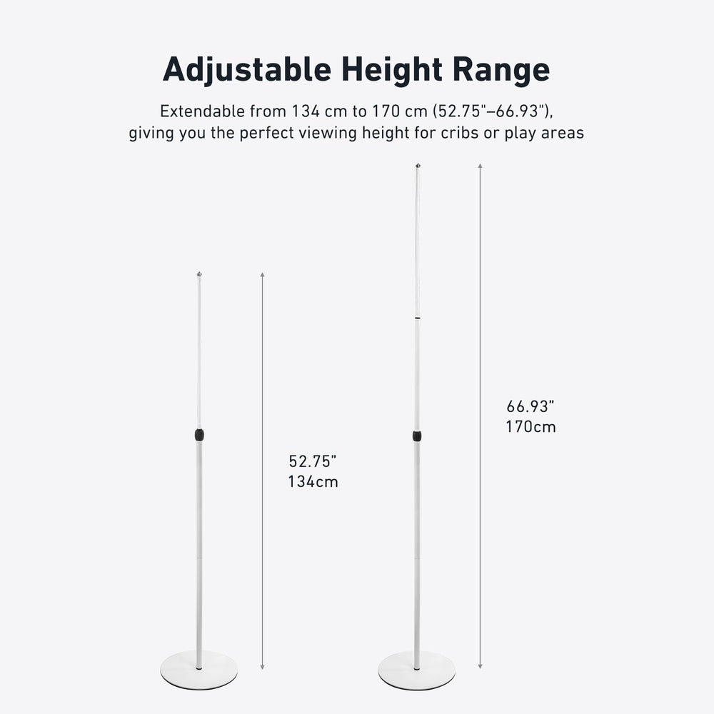 Flexible gooseneck angles the monitor for precise framing on Holicfun stand.