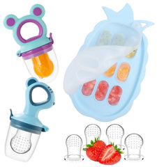 Holinduk baby feeder with frozen milk pops for teething relief