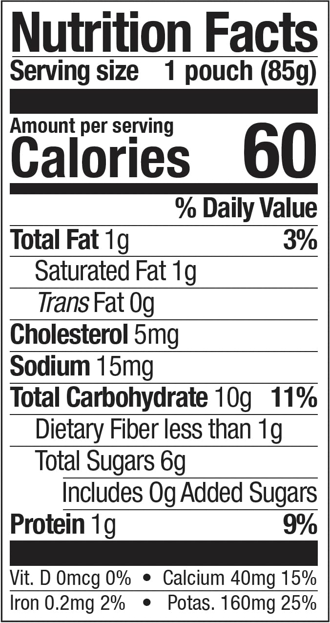 Organic, non-GMO ingredients highlighted in Holle yogurt pouch packaging